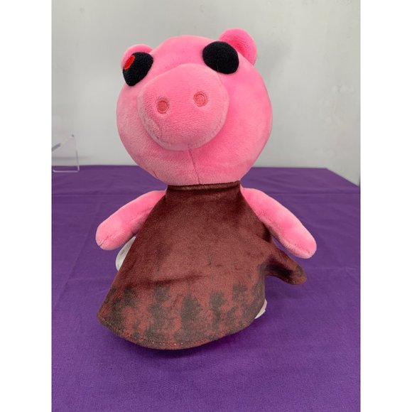 Mini Tton Inc Piggy pink pig Red dot on black eye 2020 8” Plush - Picture 1 of 12